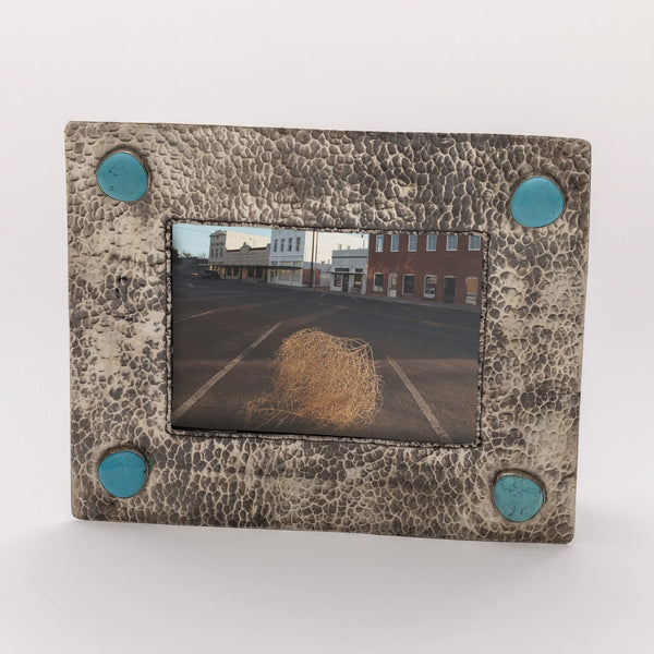 J. Alexander- 5X7 Silver Frame w/Turquoise Stones