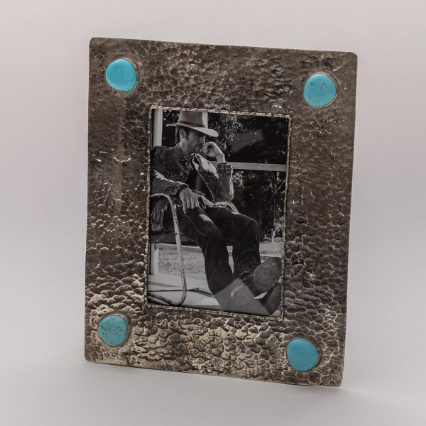 J. Alexander- 5X7 Silver Frame w/Turquoise Stones