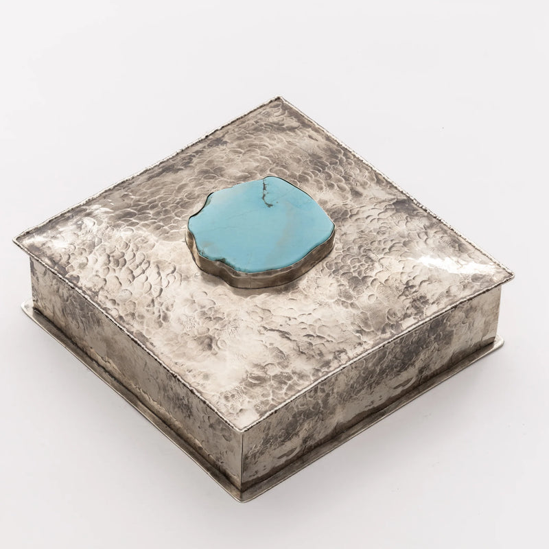 J. Alexander- Square 8X8 Box w/Turquoise