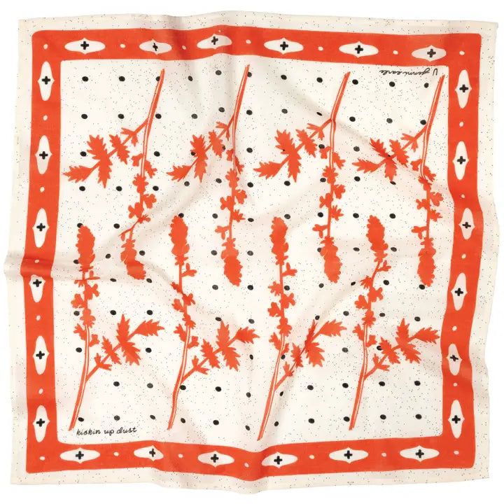 JE- Kickin' Up Dust Voile Bandana- Cream