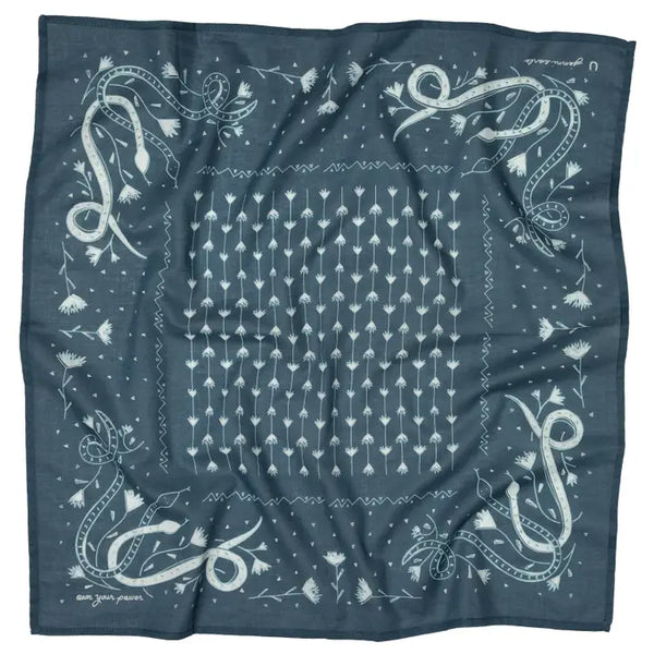 JE- Own Your Power Cotton Voile Bandana- Midnight