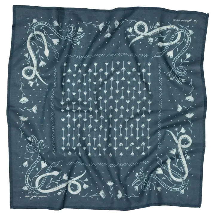 JE- Own Your Power Cotton Voile Bandana- Midnight