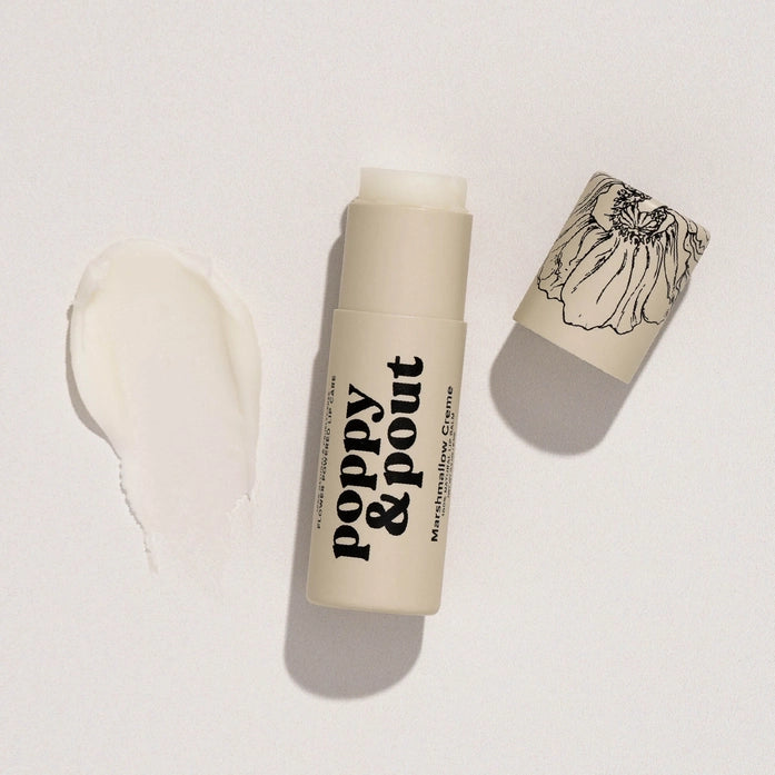 Poppy & Pout Lip Balm- Marshmallow Creme