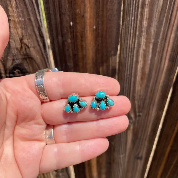 Sterling Silver Mini Backroads Studs