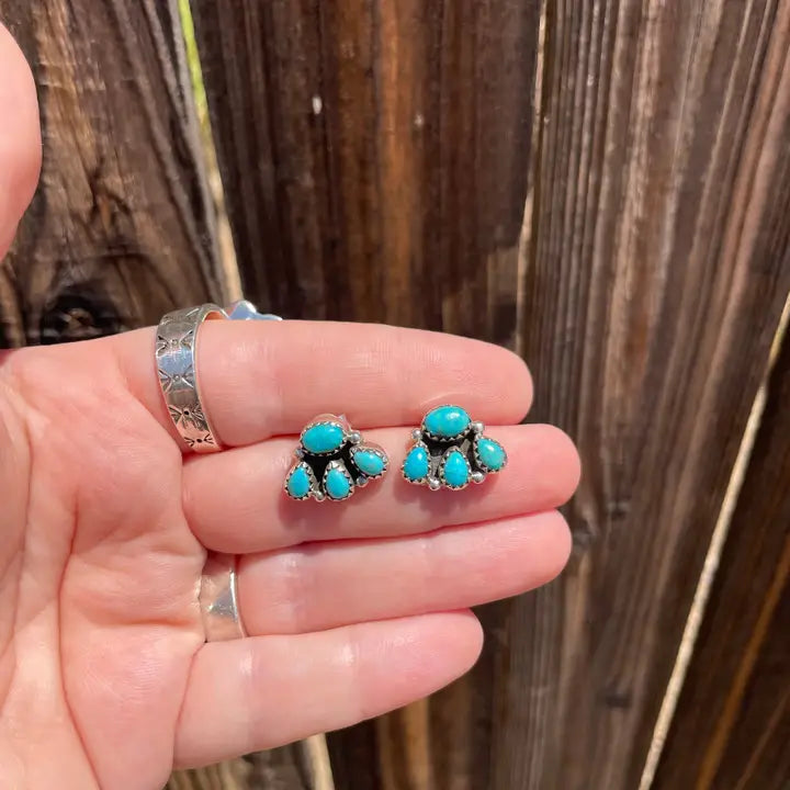 Sterling Silver Mini Backroads Studs