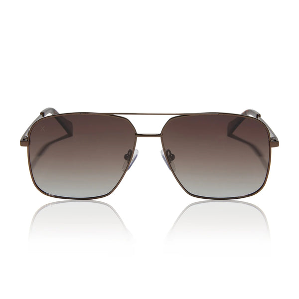 Dime-Encino Aviator Chocolate Sunglasses