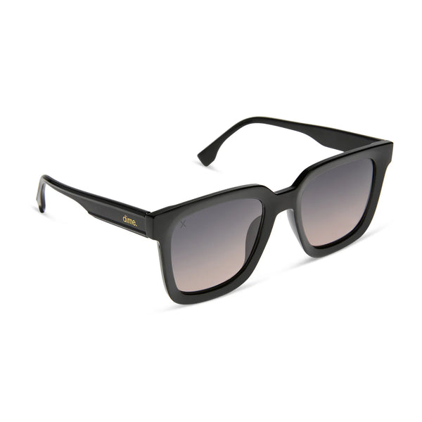 Dime-Malibu Black + Orchid Gradient Sunglasses