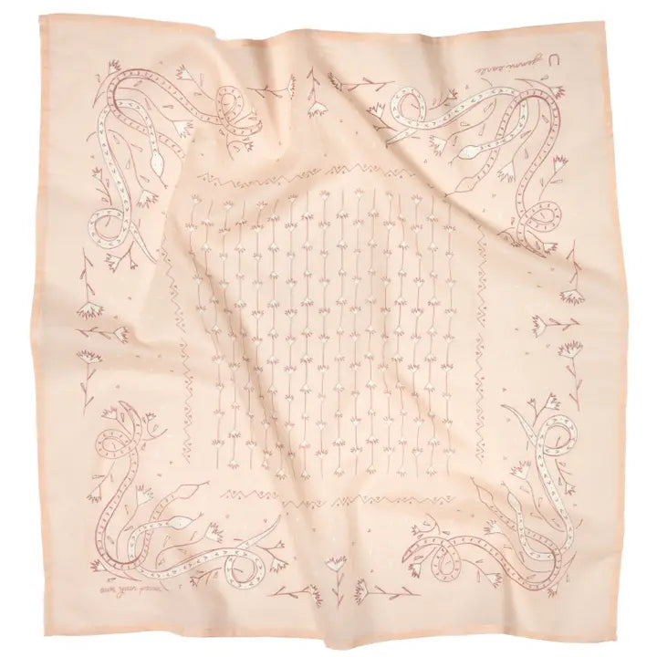 JE- Own Your Power Cotton Voile Bandana- Blush