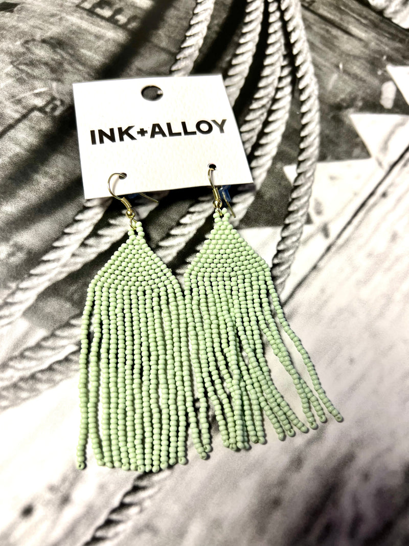 Ink + Alloy Michele Solid Mint Earrings
