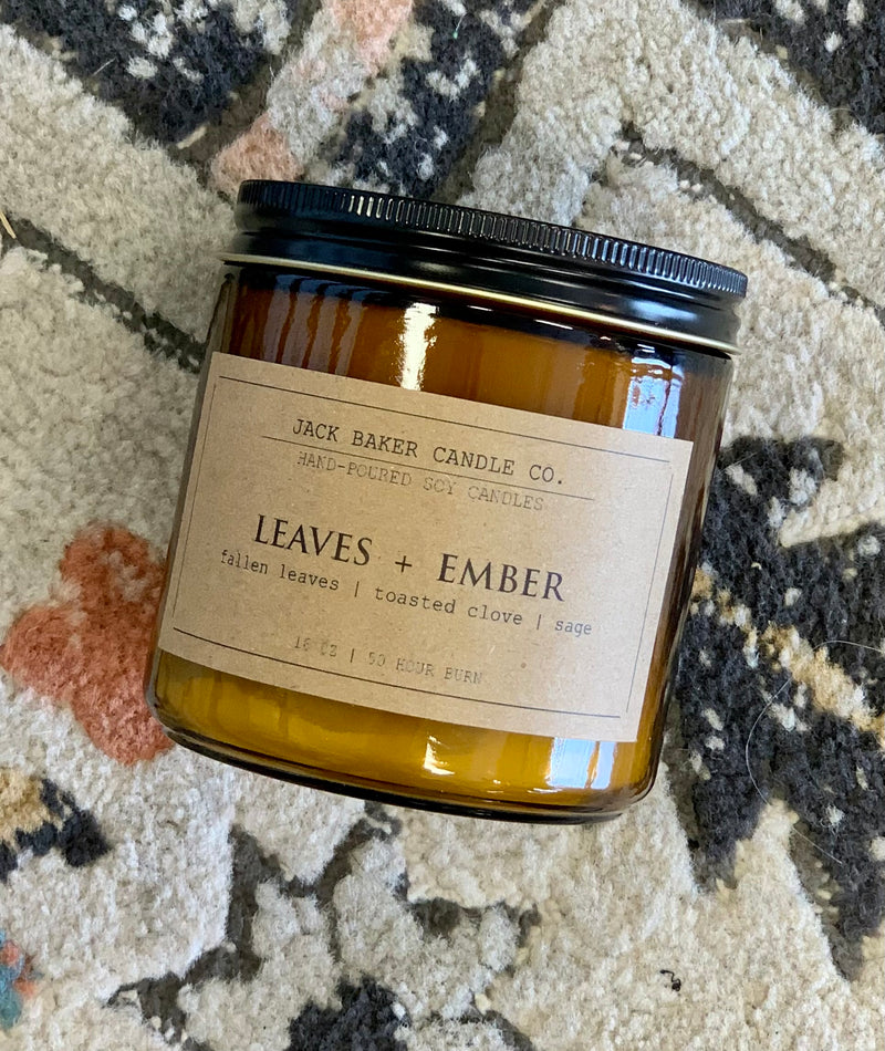 JB Candle Co- Leaves + Ember