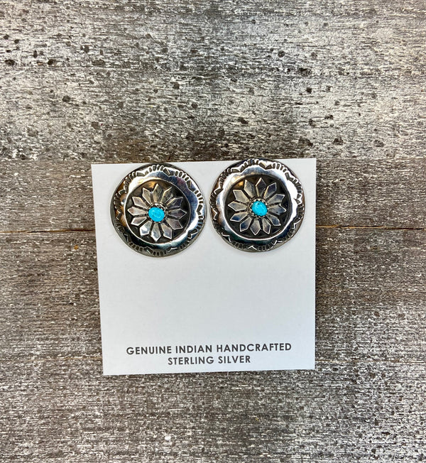 Concho Sterling Silver Studs