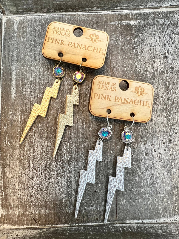 PP-Lightning Bolt Earrings