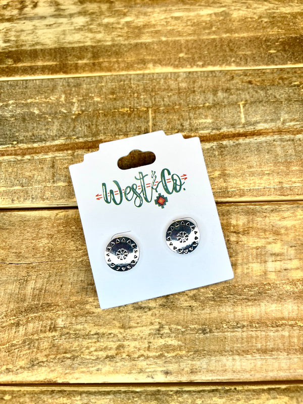 West & Co Small Concho Studs