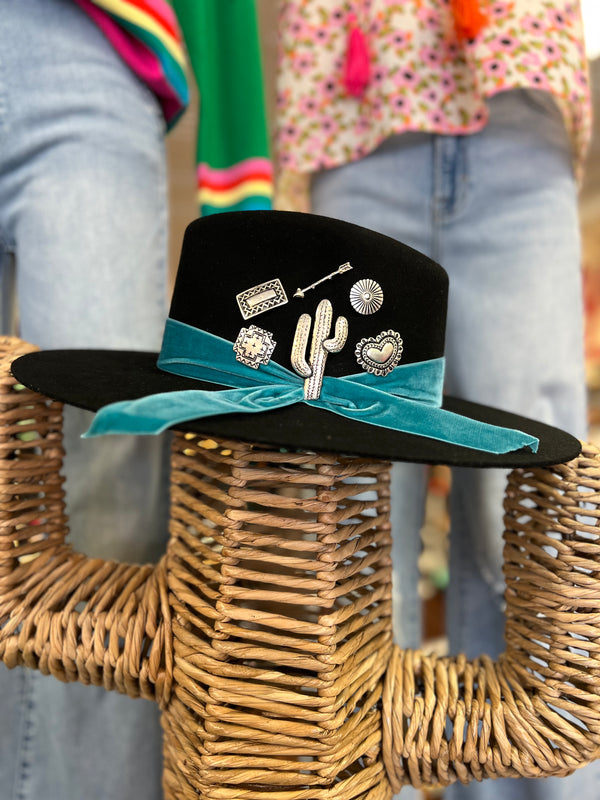 Royal Sydney Cactus Hat- Black