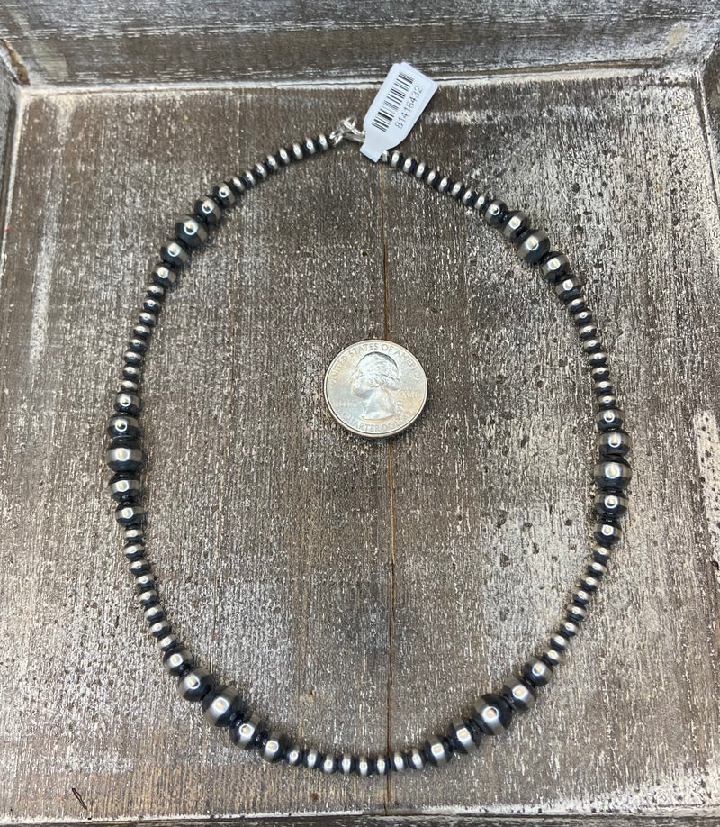 16" Mixed Bead Navajo Pearl Strand